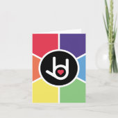 Carte pliée pour les fêtes (Devant)