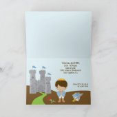 Carte pliée Prince Anniversaire (Intérieur)