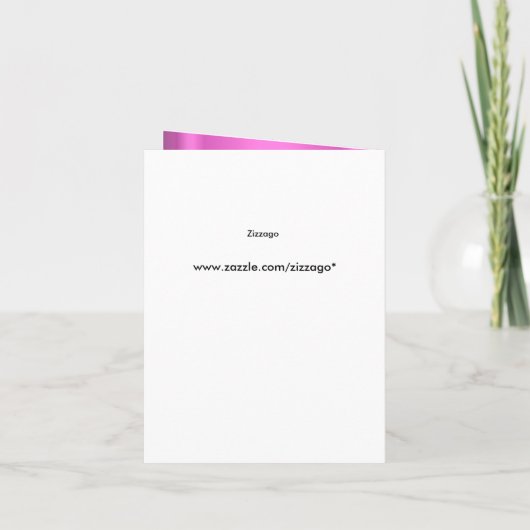 Carte pliée Quinceanera Parties scintillant rose T (Dos)