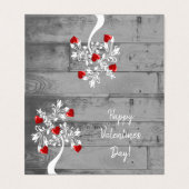 Carte pliée Red Valentine Hearts Tree (Outside Unfolded)