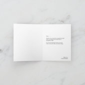 Carte pliée remerciement de fiançailles (Intérieur)