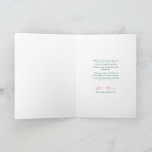 Carte Pliée Rouge Noël Fête Photo (Intérieur)