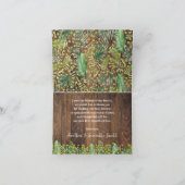 Carte pliée Rustique Baby shower Safari Merci (Intérieur)