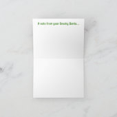 Carte pliée Sneaky Père Noël avec enveloppe (Intérieur)