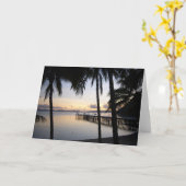 Carte pliée Sunset Islands Whitsunday (Fleur jaune)