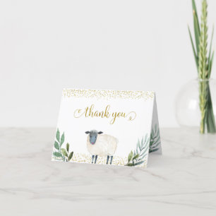 Carte pliée Sweet Little Lamb Greenery