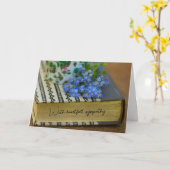 Carte pliée Sympathy (Fleur jaune)