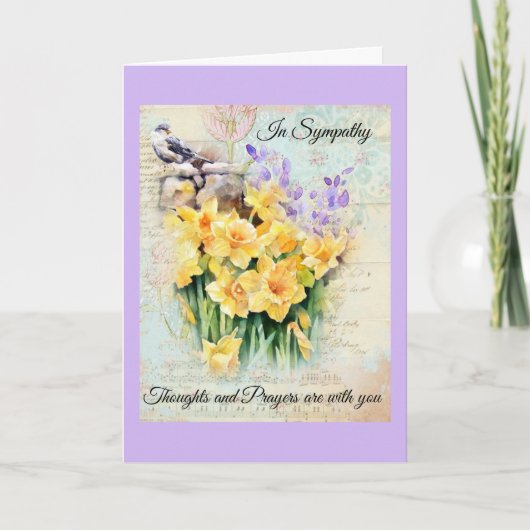 Carte pliée Sympathy (Devant)