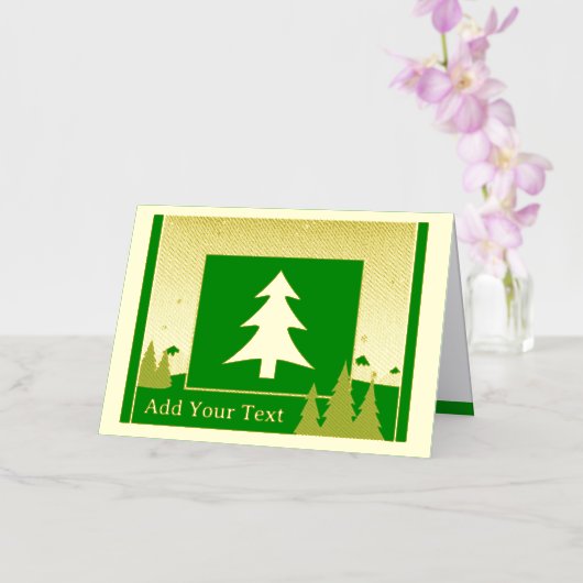 Carte pliée Tree Gold Holiday Foil (Orchidée)