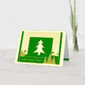 Carte pliée Tree Gold Holiday Foil (Recto)