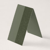 Carte Pliée Verte Moss bicolore - Personnalisable (Dos)
