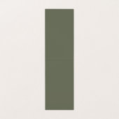 Carte Pliée Verte Moss bicolore - Personnalisable (Intérieur déplié)