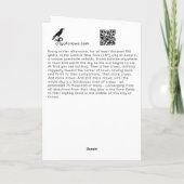 Carte pliée Ville de Corbeaux 5x7, intérieur vide (Dos)