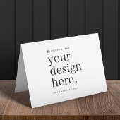 Carte pliée Votre conception Téléchargez 5" x 7"