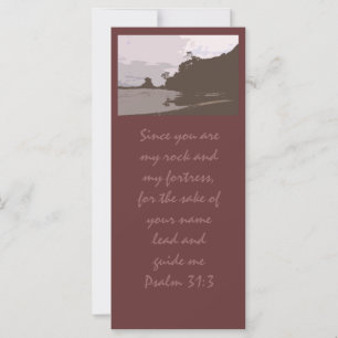 Carte Plomb et me guider - Psaume 31:3
