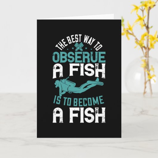 Carte Plongée - (Fleur jaune)