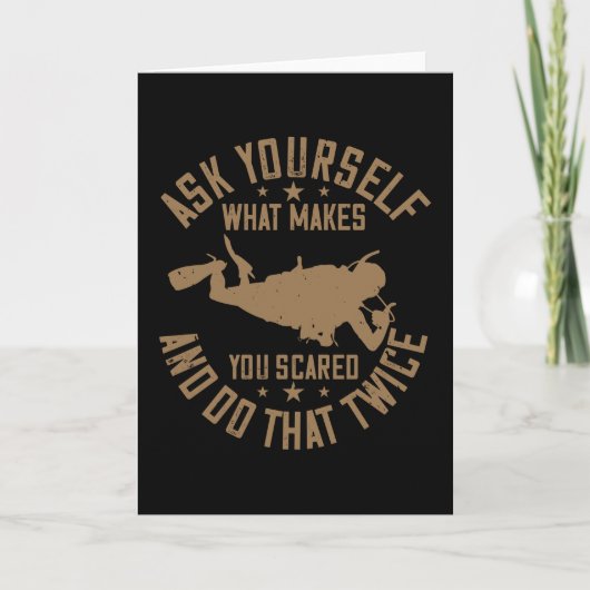 Carte Plongée - Ce Qui Vous Fait Peur Et Répéter (Devant)