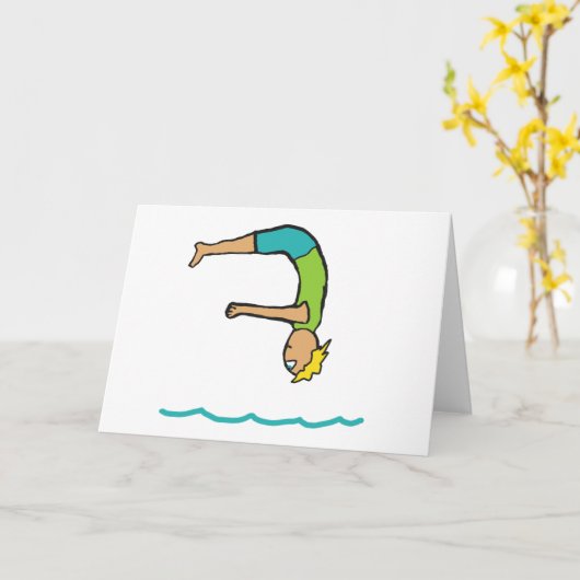 Carte Plongée en Springboard (Fleur jaune)