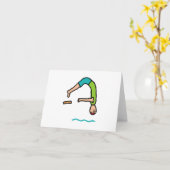 Carte Plongée en Springboard (Fleur jaune)