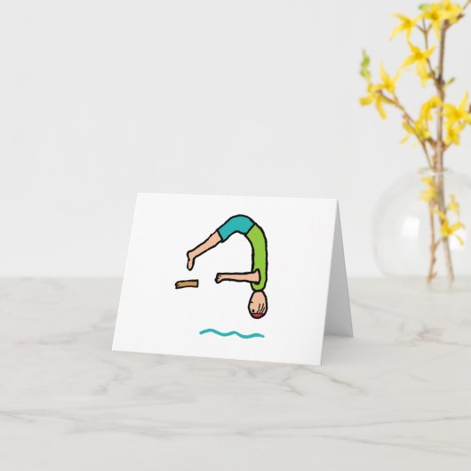 Carte Plongée en Springboard (Fleur jaune)