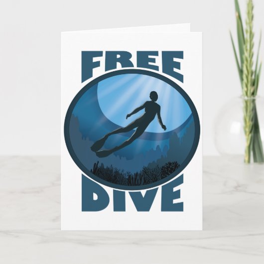 Carte Plongée Libre - L'Océan Appelle Freediver (Devant)