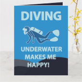 Carte Plongée Plongée en scaphandre autonome Plongeur so (Fleur jaune)