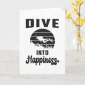 Carte Plongée Plongée Plongée Plongée Mer Drôle Idée cad (Fleur jaune)