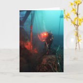 Carte Plongée sous-marine (Fleur jaune)