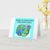 Carte plongée sous-marine (Fleur jaune)