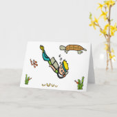 Carte Plongée sous-marine (Fleur jaune)