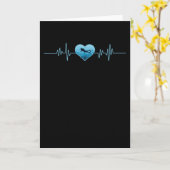 Carte Plongée sous-marine Heart Beat (Fleur jaune)