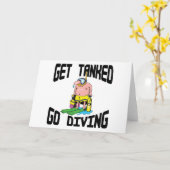 Carte Plongée très amusante (Fleur jaune)