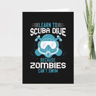 Carte Plongée - Zombies Can't Swim Apprendre la plongée
