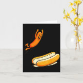 Carte Plongeon haut du hotdog  (Fleur jaune)
