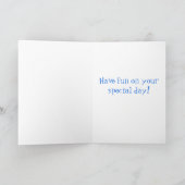 Carte Plongeon oie Anniversaire (Intérieur)