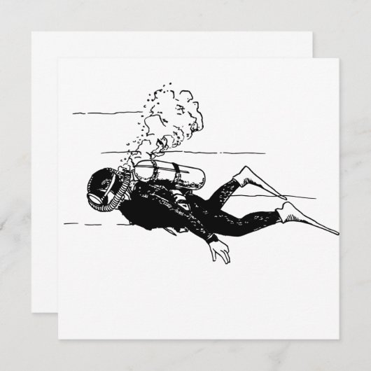 Carte Plongeur (Devant / Derrière)