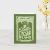 Carte Plongeur café pop art emballage alimentaire illust (Fleur jaune)