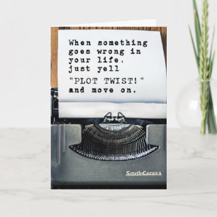 Carte "PLOT TWIST!" Greetings Card