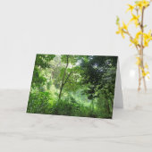 Carte Pluie dans la forêt tropicale (Fleur jaune)