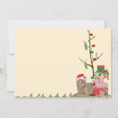 Carte Pluie le Noël du Weimaraner (Dos)