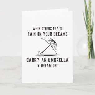 Carte Pluie Nuage Météo Raindrop Umbrella Idée cadeau