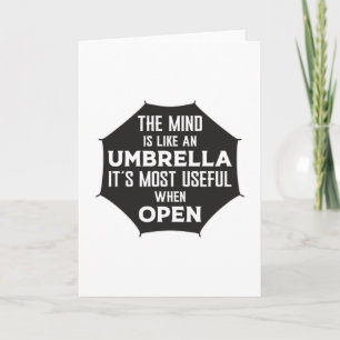 Carte Pluie nuage Umbrella Météo Raindrop Idée cadeau