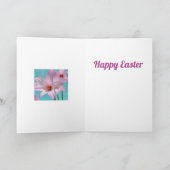 Carte Pluie rose Lys Photographie Botanique Pâques (Intérieur)