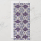 CARTE PLUM ARGYLE TRICOTÉE 4x9 / Verticale (Devant)