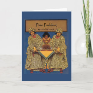 Carte "Plum Pudding", by Maxfield Parrish