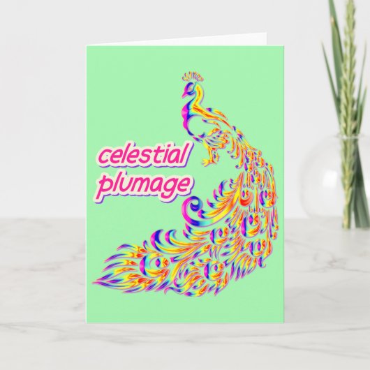 Carte plumage céleste (Devant)