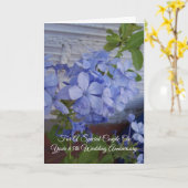 Carte Plumbago Personnalisé 65e anniversaire de Mariage (Fleur jaune)