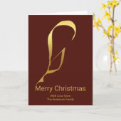 Carte Plume dorée à pointe en forme de quill pour écrire (Fleur jaune)
