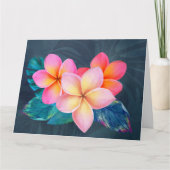Carte Plumeria Hawaïenne Sunrise (Devant)