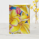Carte Plumeria jaune (Fleur jaune)